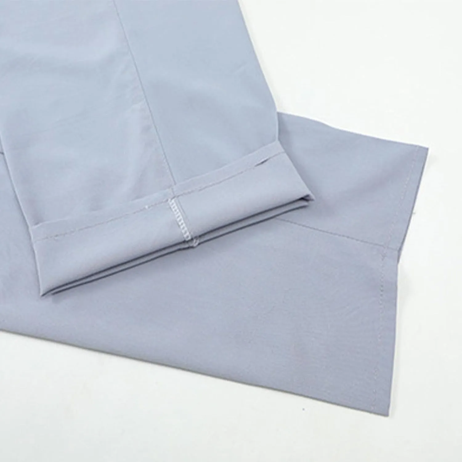 Mens Dress Pants Straight Leg Suit Pants Classic Flat Front Work Pants Casual Business Non-lron Pants Elastic Waist