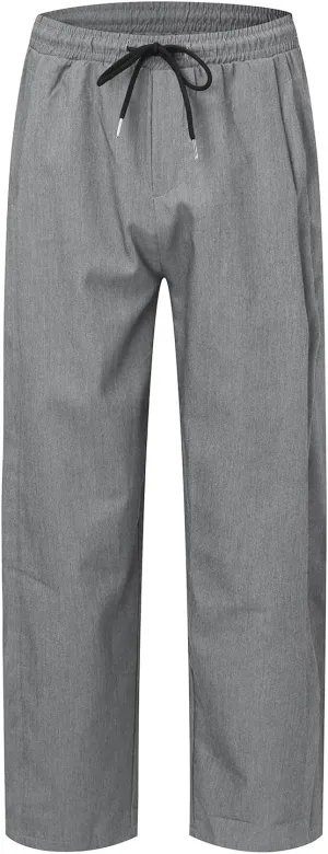 Mens Four Seasons Retro Loose Harlan Trousers Simple Straight Wide Leg Pants Sport Trousers