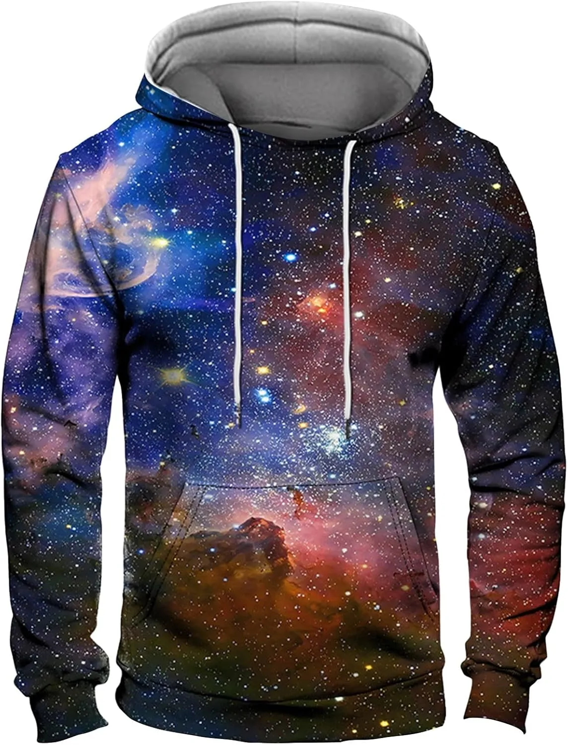 Mens Graphic Hoodies Oversized Lightweight Loose Tie Dye Printed Hooded Casual Fashion Sports Sweatshirt Fleece