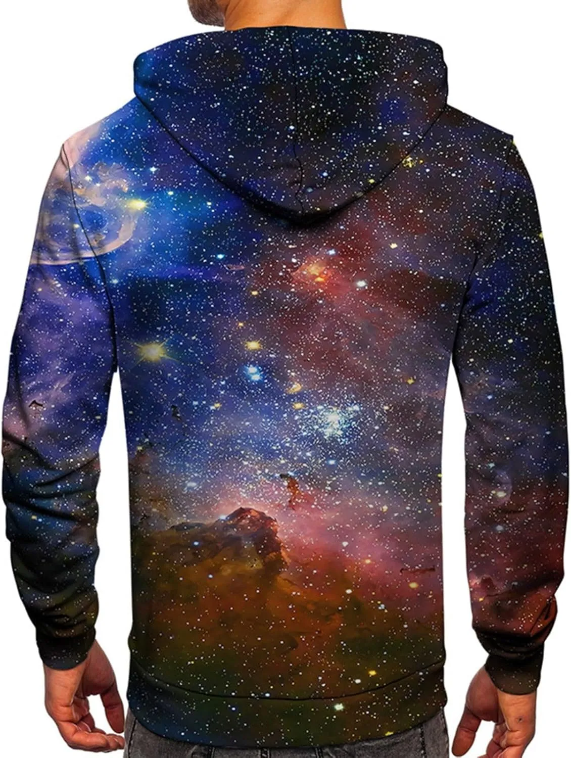Mens Graphic Hoodies Oversized Lightweight Loose Tie Dye Printed Hooded Casual Fashion Sports Sweatshirt Fleece