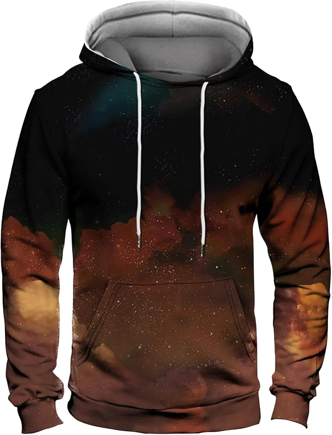 Mens Graphic Hoodies Oversized Lightweight Loose Tie Dye Printed Hooded Casual Fashion Sports Sweatshirt Fleece