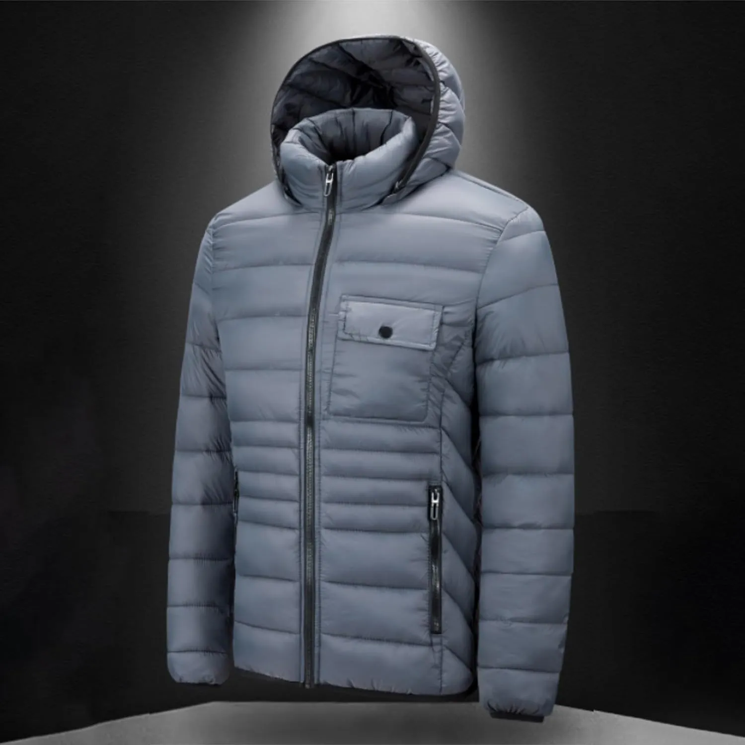 Men's Hooded Winter Coat Unisex Winter ThiWarm Down Jacket with Windproof Hooded Collar Winter Jacket Coat Mens
