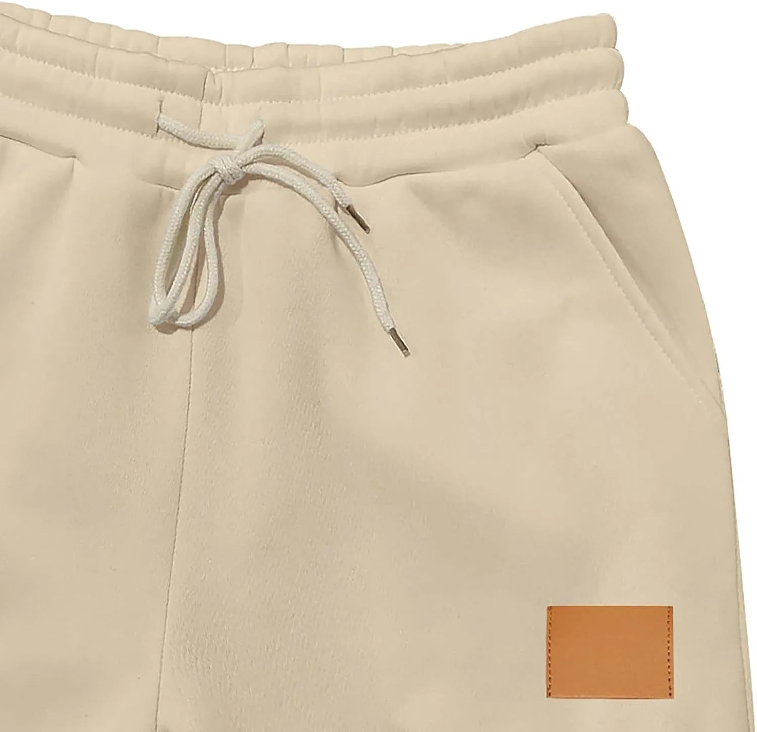 Mens Joggers with Pockets Drawstring Waist Heavyweight Sweatpants Baggy Winter Casual Fleece Lined Cargo Pants