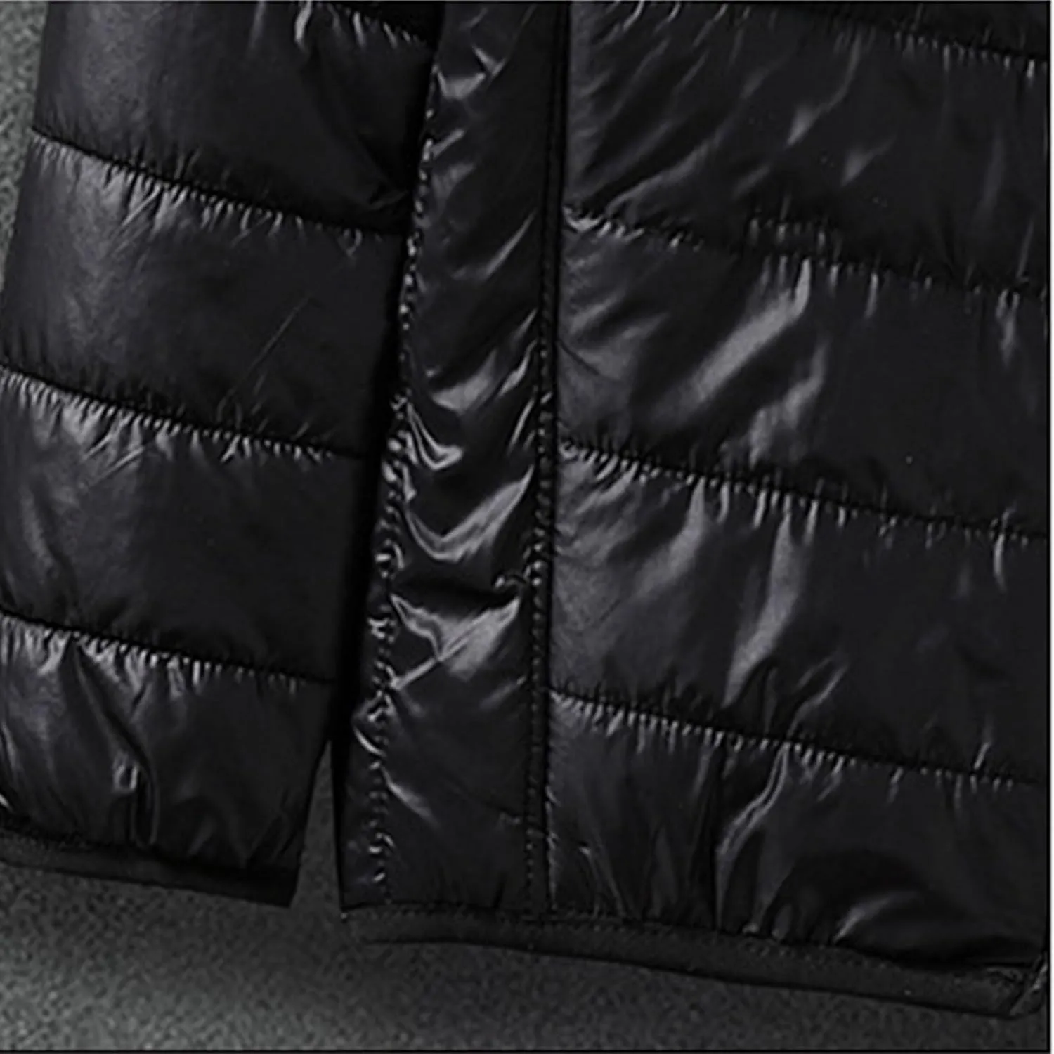 Men's Puffer Jacket Lightweight Packable Down Coat Zip up Padded Coat Quilted Insulated Jacket Casual Winter Jacket