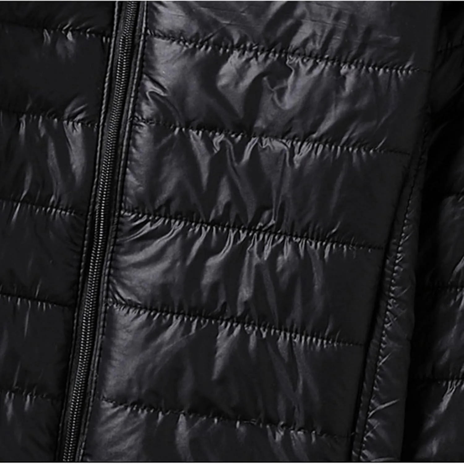 Men's Puffer Jacket Lightweight Packable Down Coat Zip up Padded Coat Quilted Insulated Jacket Casual Winter Jacket