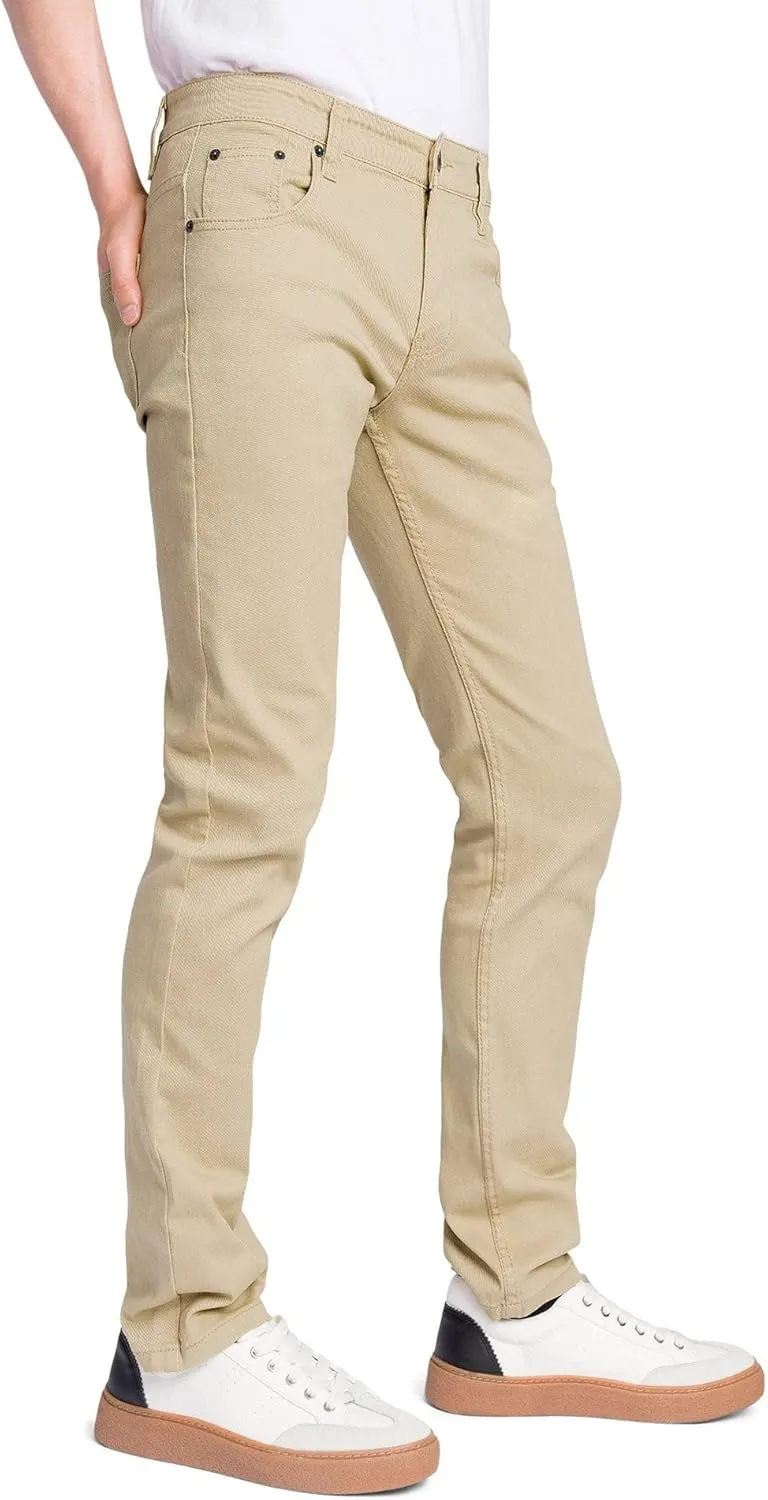 Men's Skinny Fit Color Stretch Jeans