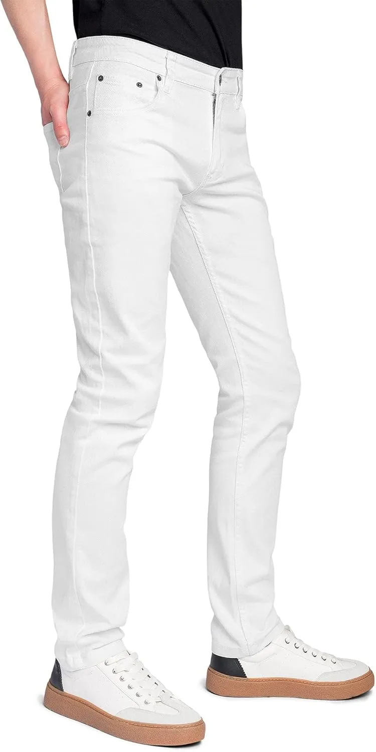 Men's Skinny Fit Color Stretch Jeans