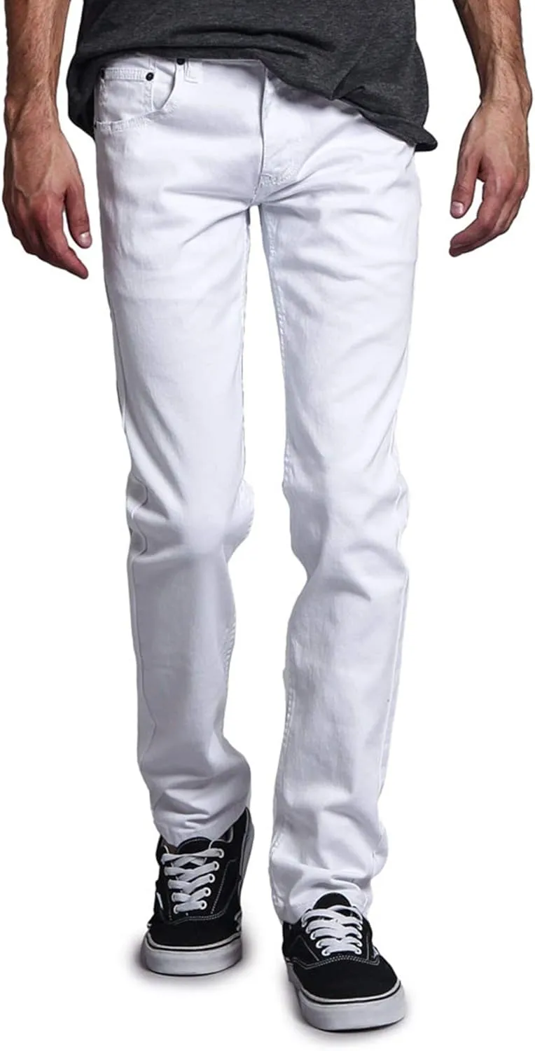 Men's Skinny Fit Color Stretch Jeans