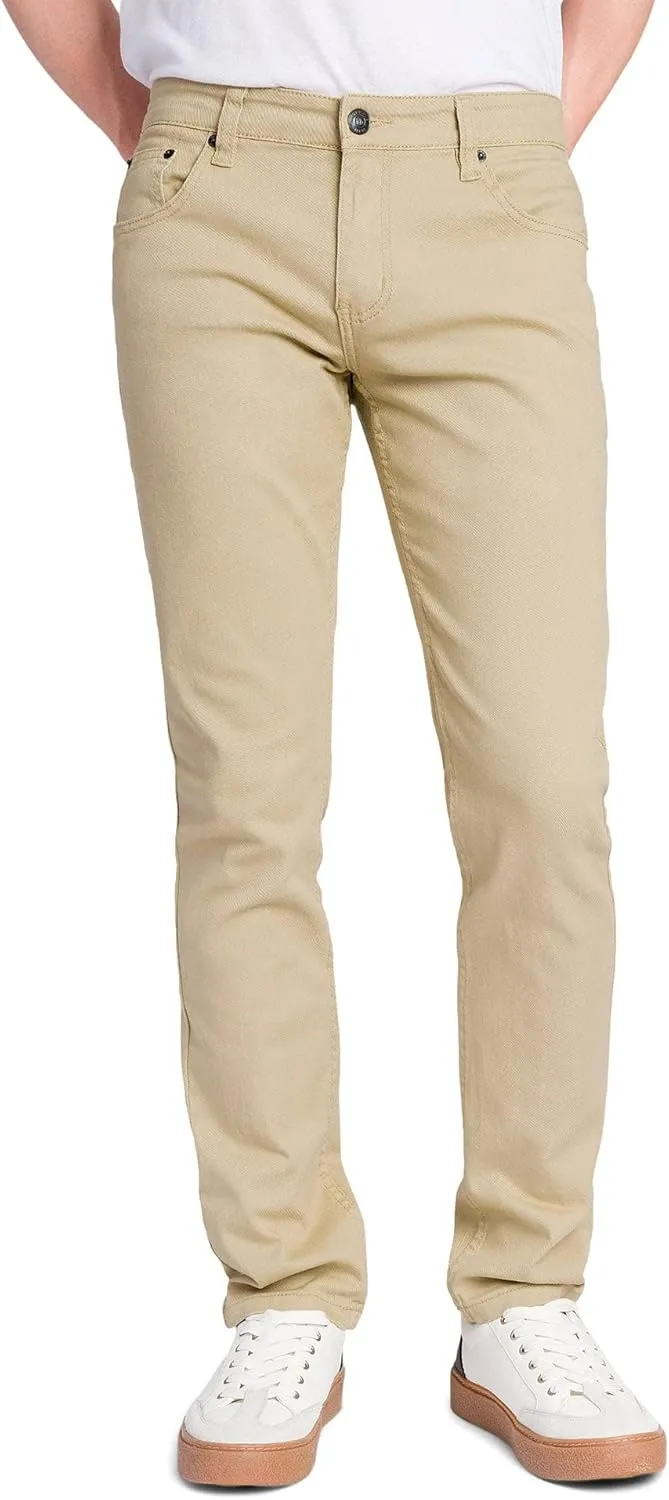 Men's Skinny Fit Color Stretch Jeans