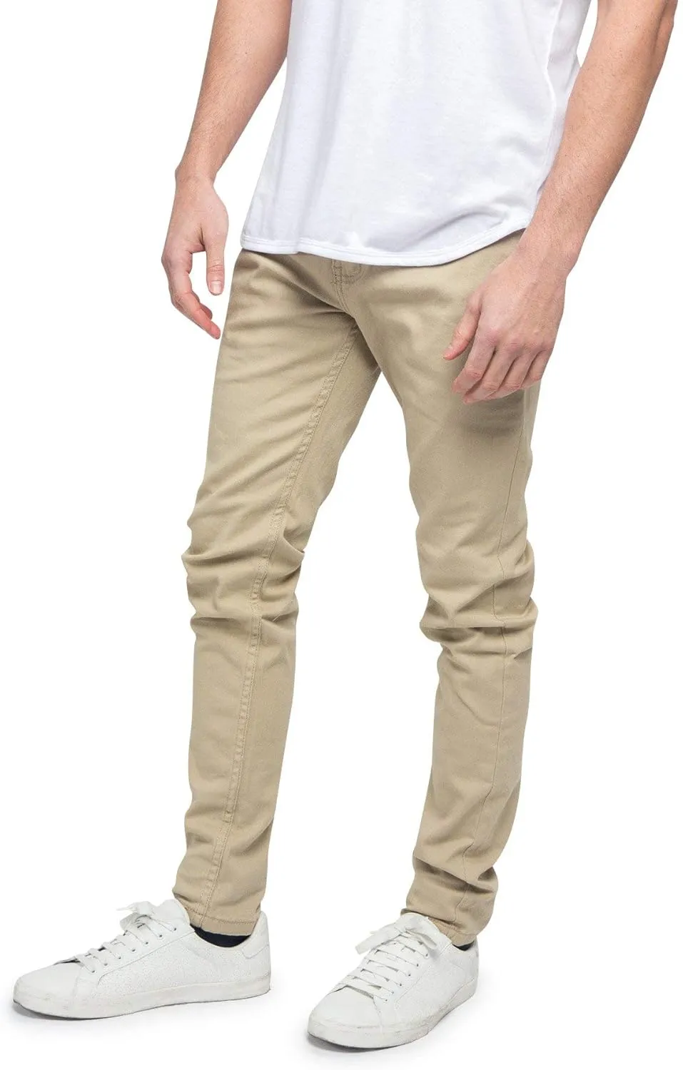 Men's Skinny Fit Color Stretch Jeans