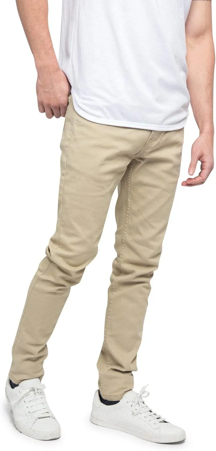 Men's Skinny Fit Color Stretch Jeans