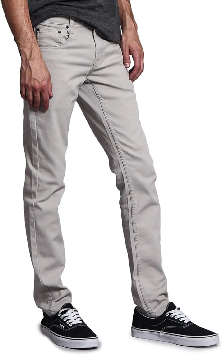 Men's Skinny Fit Color Stretch Jeans