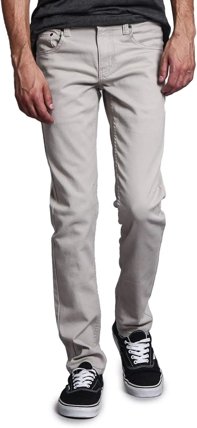 Men's Skinny Fit Color Stretch Jeans
