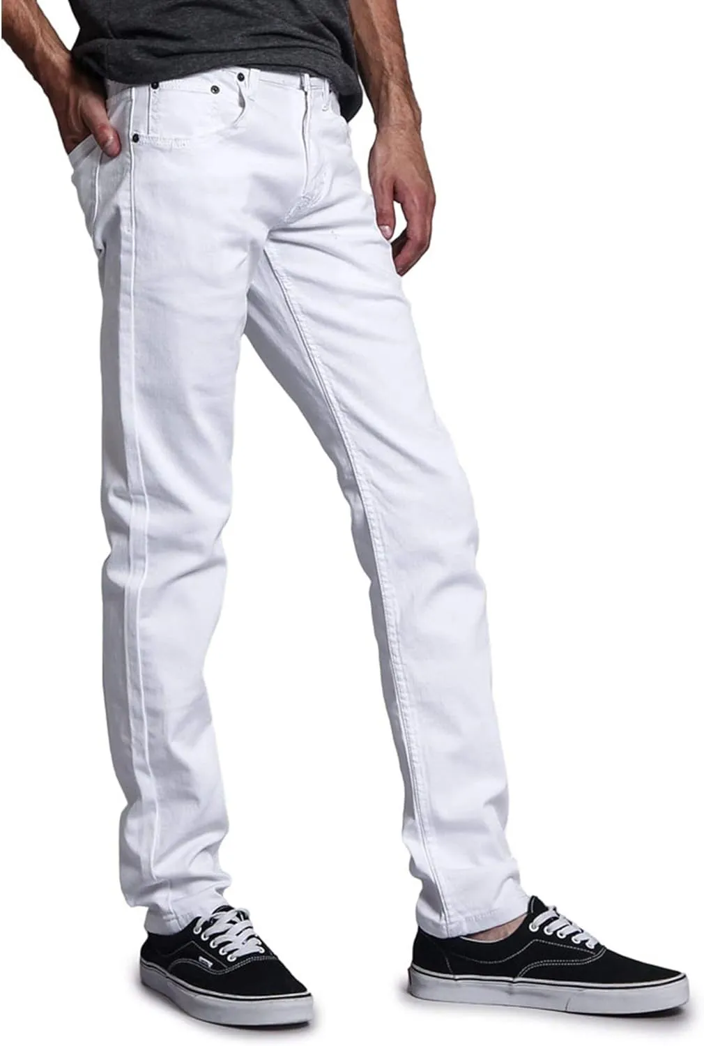 Men's Skinny Fit Color Stretch Jeans