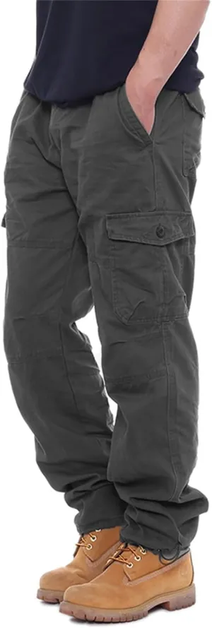Men's Stacked Stretch Jeans Ripped Skinny Jeans Multi-Pocket Cargo Denim Fashion Distressed Straight Comfort Pants
