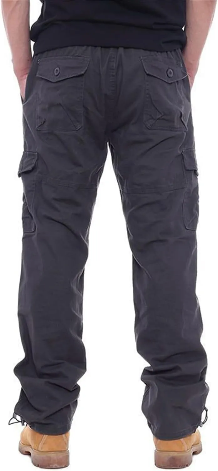 Men's Stacked Stretch Jeans Ripped Skinny Jeans Multi-Pocket Cargo Denim Fashion Distressed Straight Comfort Pants