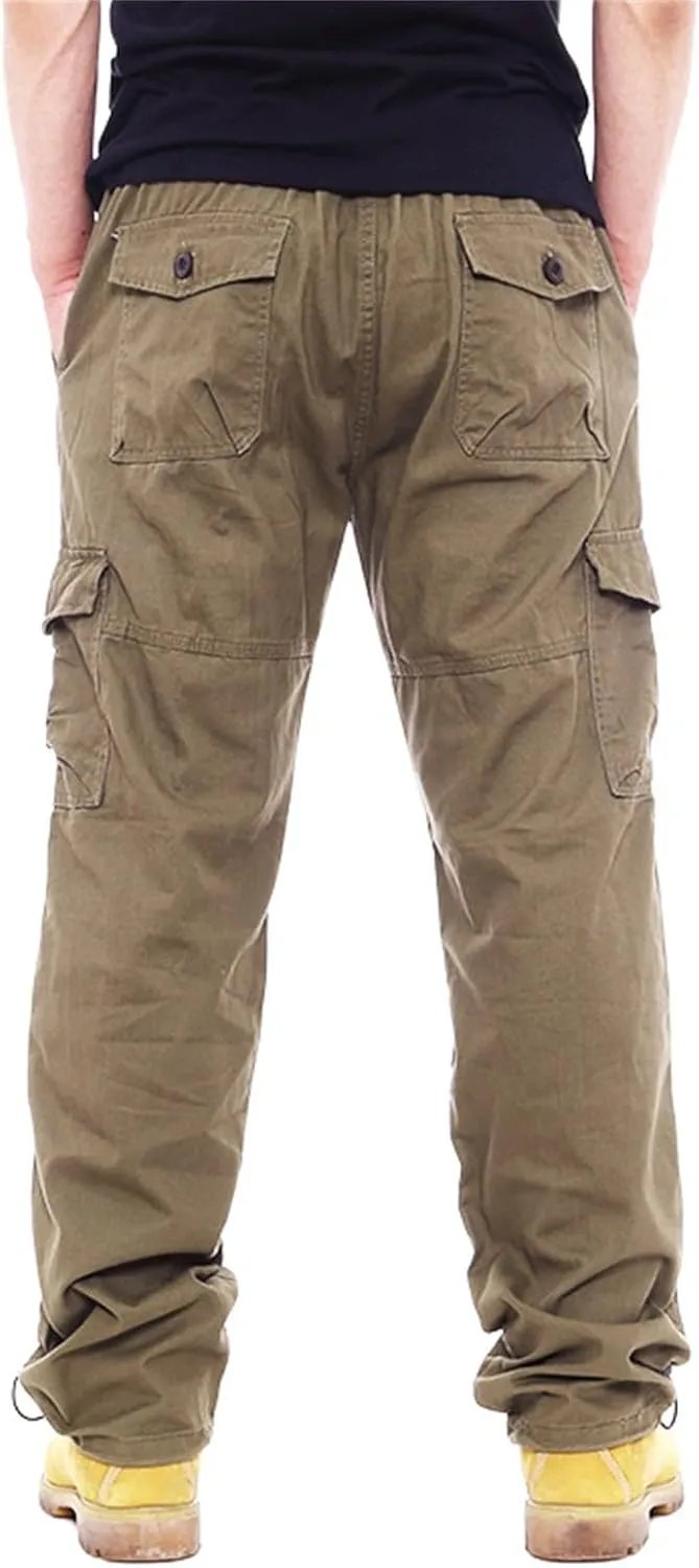 Men's Stacked Stretch Jeans Ripped Skinny Jeans Multi-Pocket Cargo Denim Fashion Distressed Straight Comfort Pants