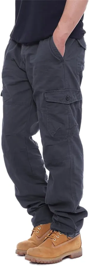 Men's Stacked Stretch Jeans Ripped Skinny Jeans Multi-Pocket Cargo Denim Fashion Distressed Straight Comfort Pants