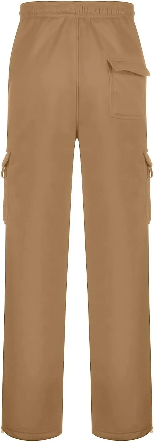 Mens Sweatpants Tall Men Outdoor Cargo Pant Lightweight Tactical Pant Hiking Jogger Classic Fit Multi Pockets 2024