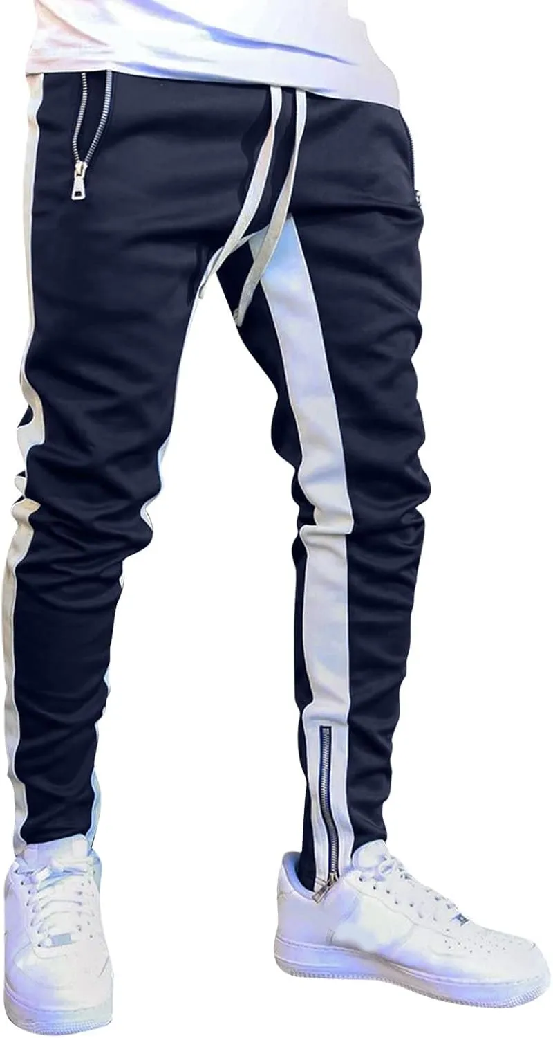 Mens Sweatpants Tapered Joggers Pocket Sport Work Casual Tactical Joggers Trousers Mens Cargo Sweatpants Casual Pants