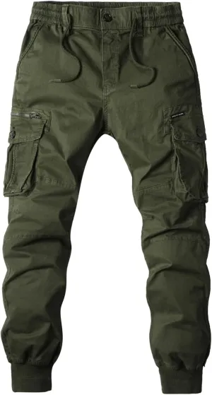 Mens Sweatpants Tapered Joggers Pocket Sport Work Casual Tactical Joggers Trousers Mens Cargo Sweatpants Casual Pants