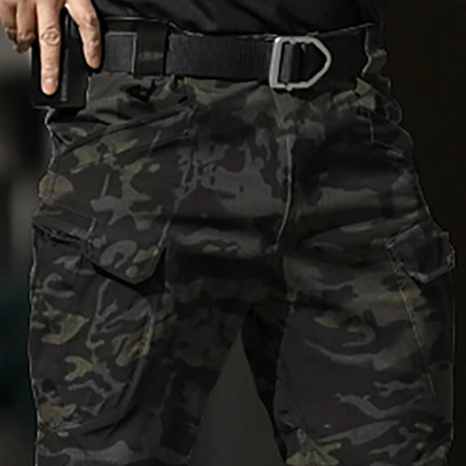 Mens Tactical Cargo Pants Mens Casual Pants Elastic Waist Restaurant Pants for Mens Lounge Sweatpants Camp Pants