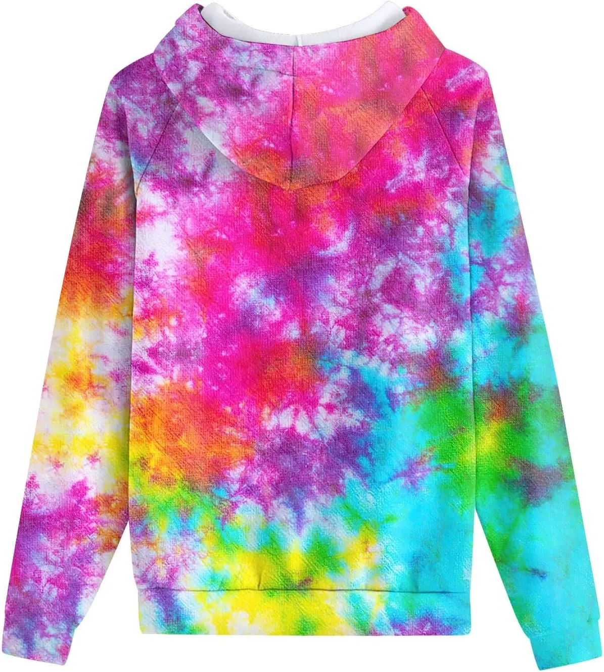 Mens Tie-Dye Sweatsuit 2 Piece Autumn Tracksuit Casual Solid Jogger Sport Hoodies and Sweatpant Set Loose Outfit