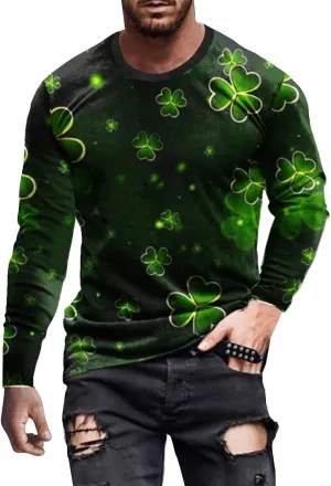 Men's USA Flag Graphic Pocket Pullover Long Sleeve Half Zipper Sweatshirt Warm Long Sleeve Sweatshirt Mens Crew