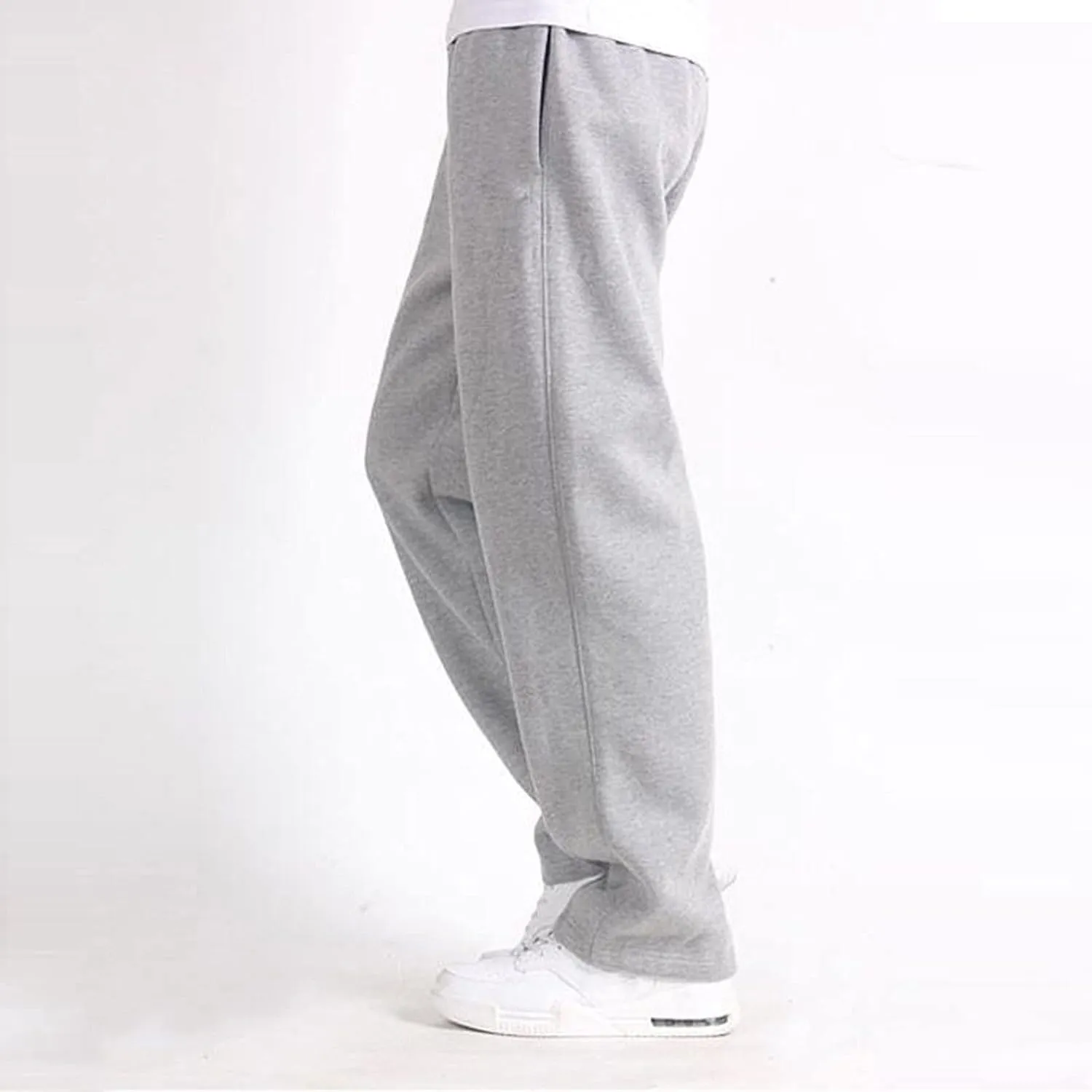 Mens Workout Cargo Sweatpants Jogger Pants with Pockets Men's Chino Joggers Pants Fashion Baggy Big and Tall Track