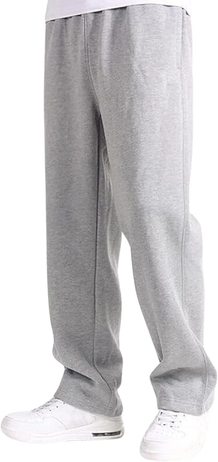 Mens Workout Cargo Sweatpants Jogger Pants with Pockets Men's Chino Joggers Pants Fashion Baggy Big and Tall Track