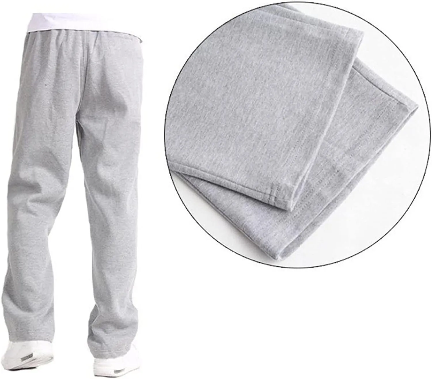 Mens Workout Cargo Sweatpants Jogger Pants with Pockets Men's Chino Joggers Pants Fashion Baggy Big and Tall Track
