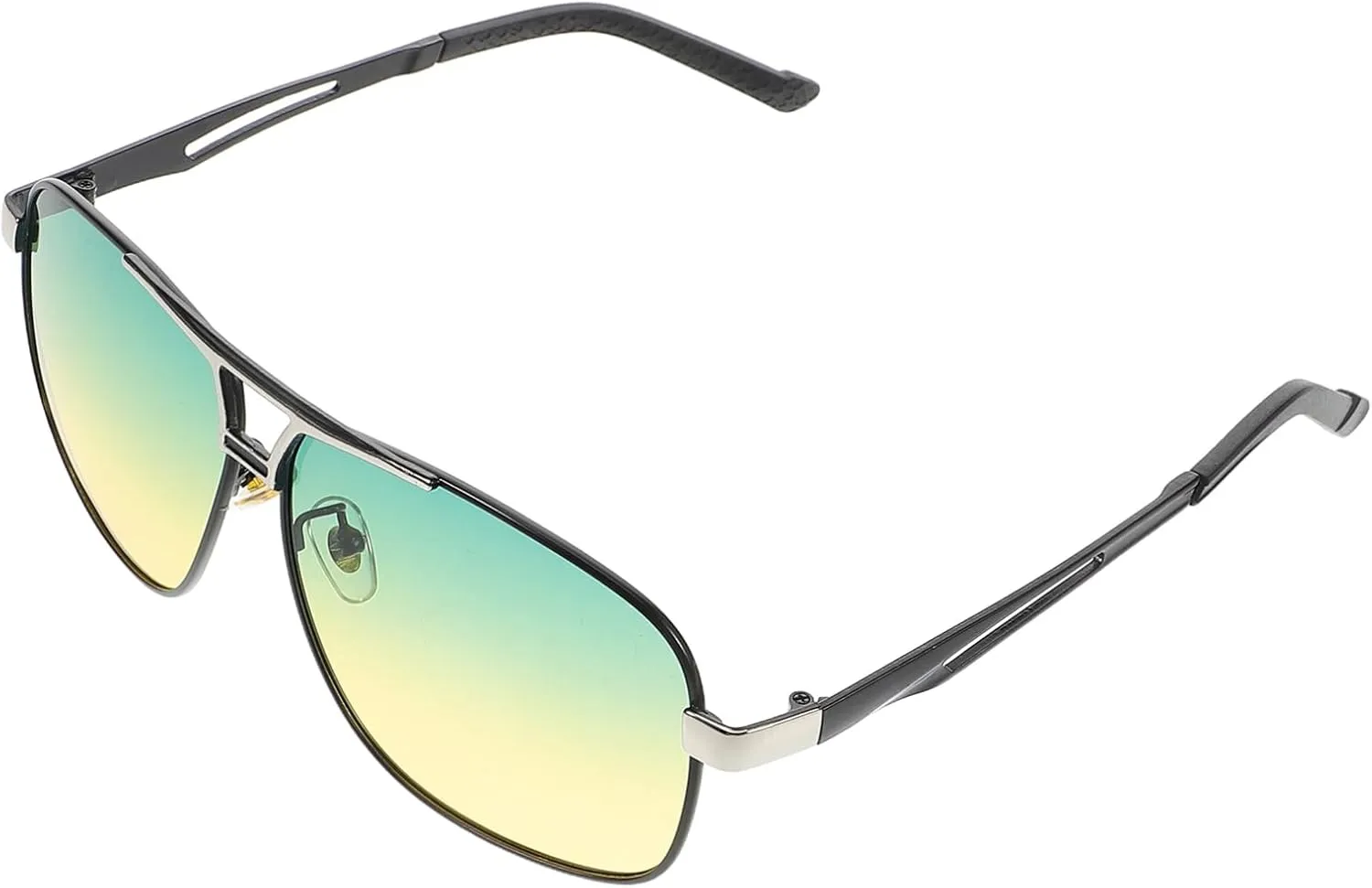 Mikikit Enhanced Night Vision Sports Sunglasses for Men Women Polarized Uv Protection Photochromic Lenses for Driving Fishing Cycling