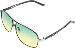 Mikikit Enhanced Night Vision Sports Sunglasses for Men Women Polarized Uv Protection Photochromic Lenses for Driving Fishing Cycling