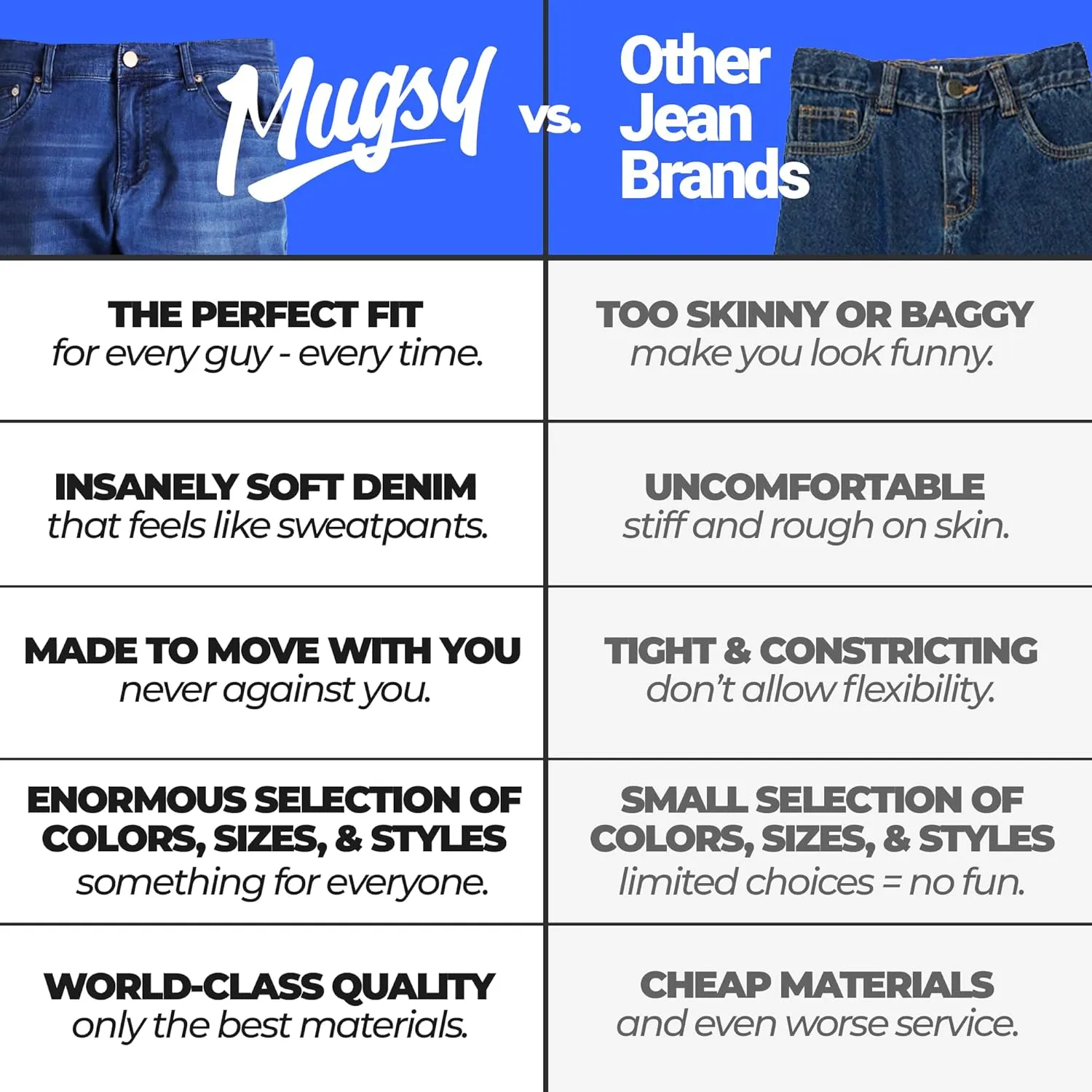 Mugsy Men’s Chino Joggers, Classic Fit, Stretch Khaki Joggers for Men, Comfortable, Flexible, True to Size