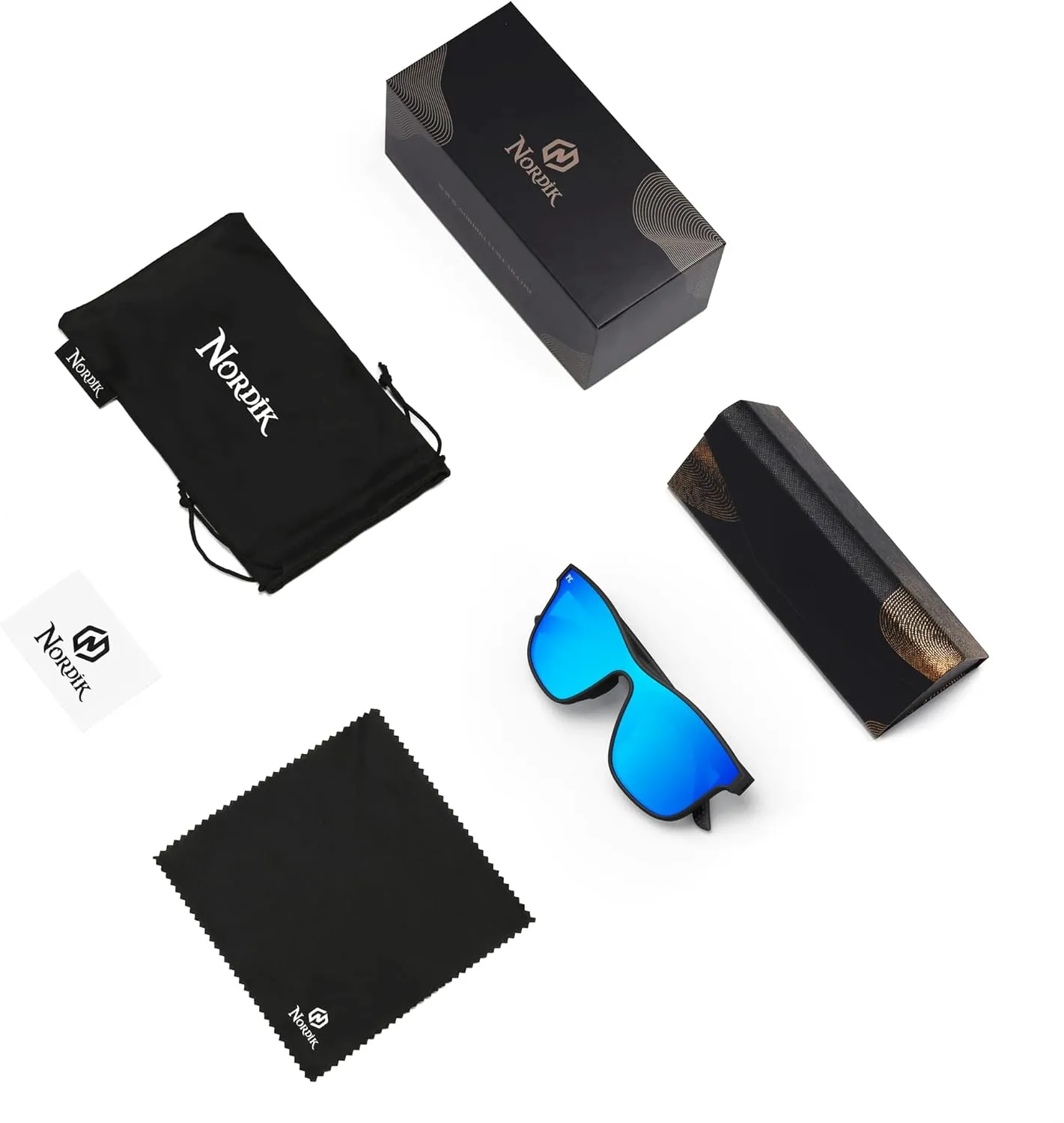 Nordik RIKR Classic Sunglasses TR90 Frame Polarized Photochromic Lens Shatter-Resistant AntiUV for Fishing Cycling Running