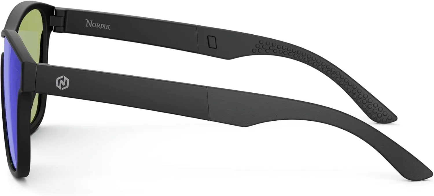Nordik RIKR Classic Sunglasses TR90 Frame Polarized Photochromic Lens Shatter-Resistant AntiUV for Fishing Cycling Running