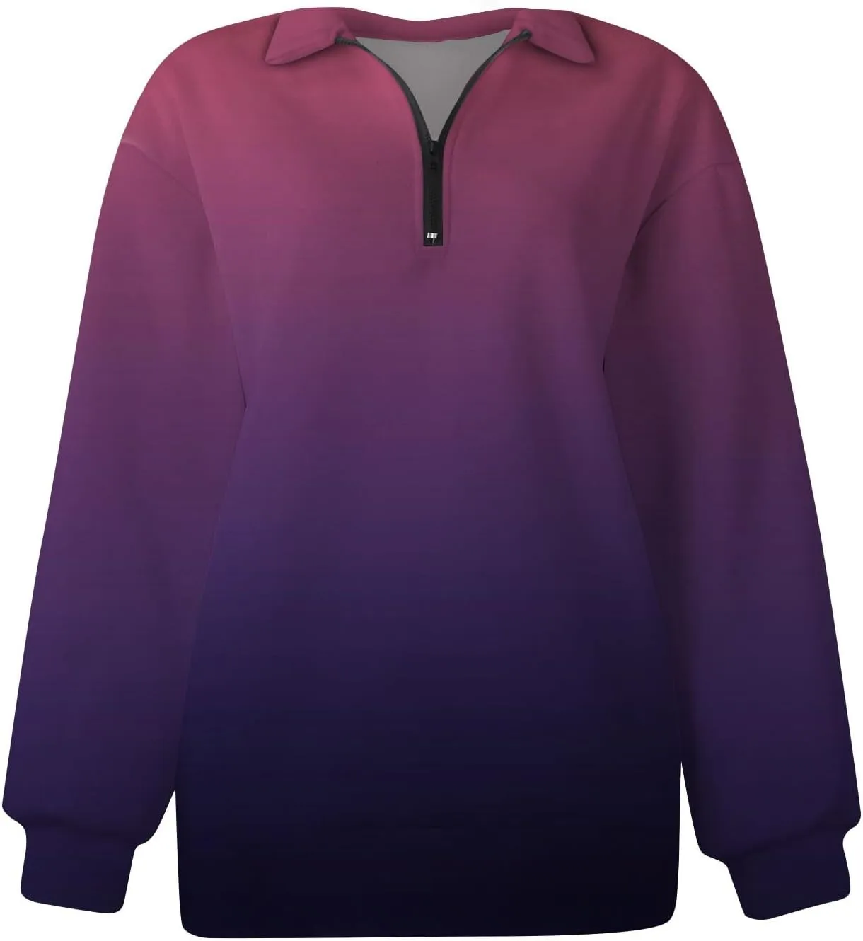 Oversized Sweatshirt For Wome 2023 Quarter Zip Pullover Long Sleeve Sweatshirt Hoodie Sweater Y2K Clothes