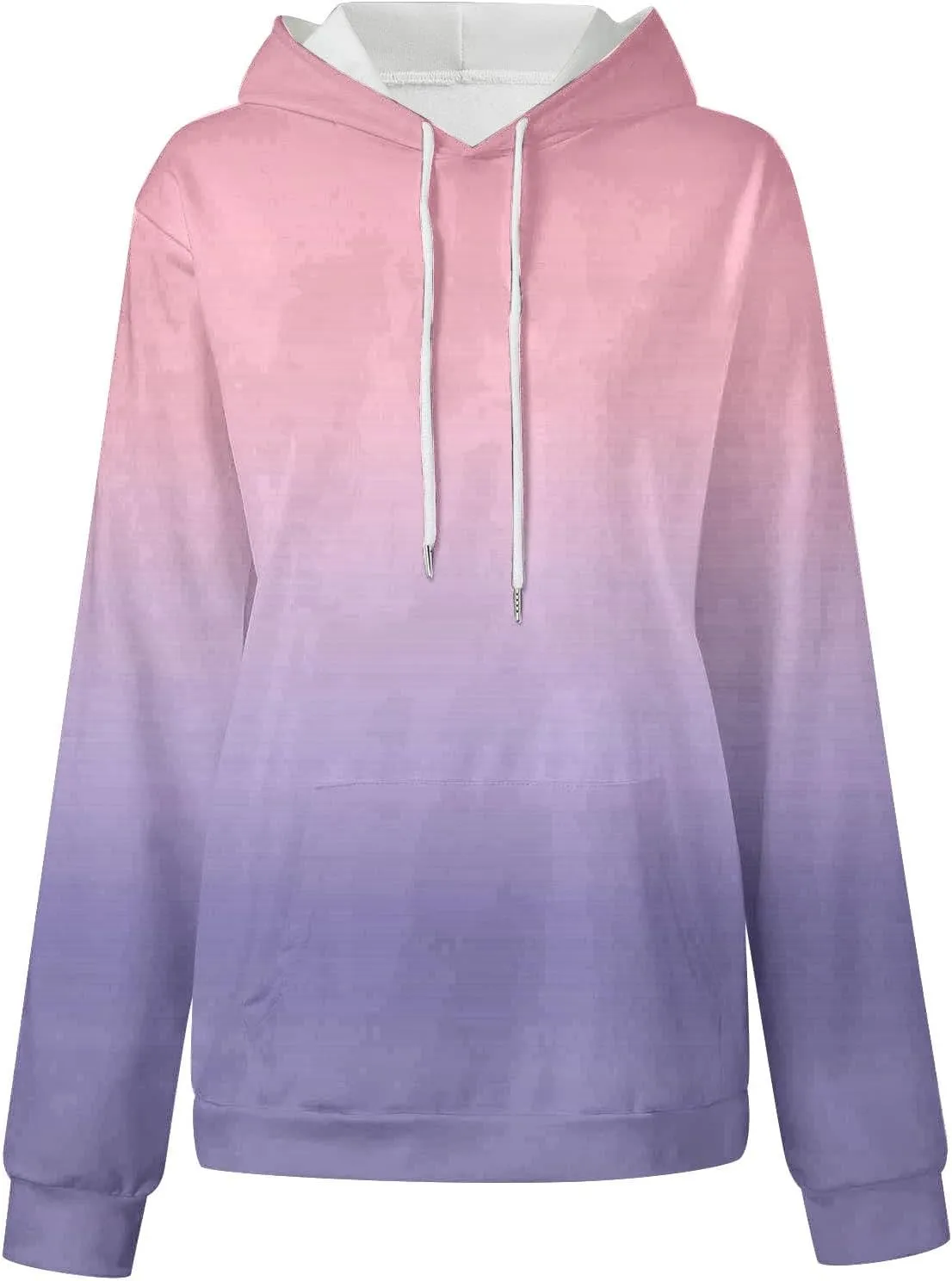 Oversized Sweatshirt for Women Drawstring Tie Dye Hoodies Caual Shirts Pullover Hooded Sweatshirt 2024 Fall