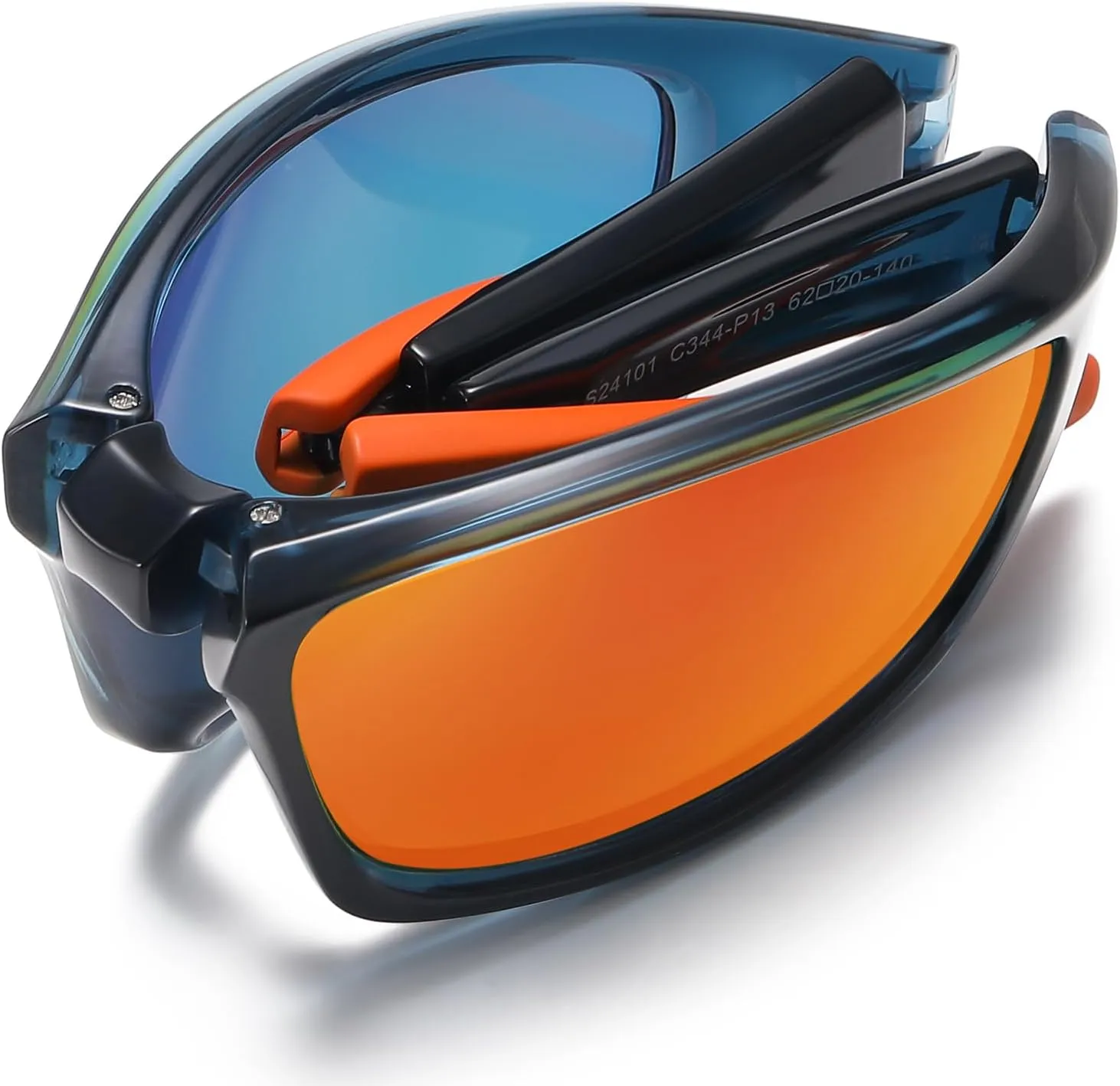 Polarized Wrap Around Sunglasses For Men - Lightweight Cycling Sports for Fishing Glasses UV Protection