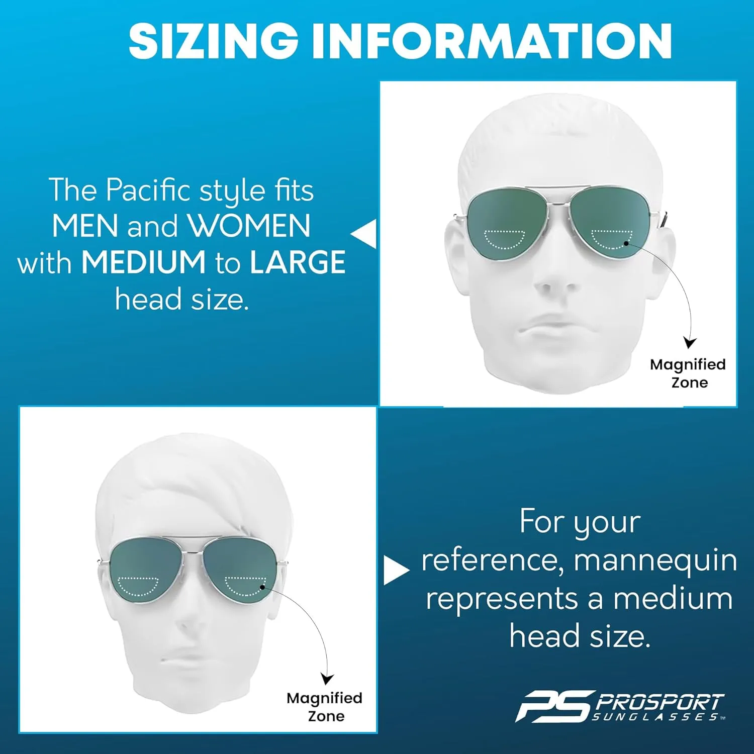 proSPORT Aviator Bifocal Sunglass Reader Flashed Mirror Lens Men Women