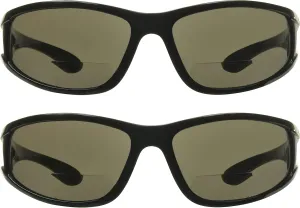 proSPORT Bifocal Sunglass Reader Night Yelow Blue Light Blocker Sport Wrap Side Shield