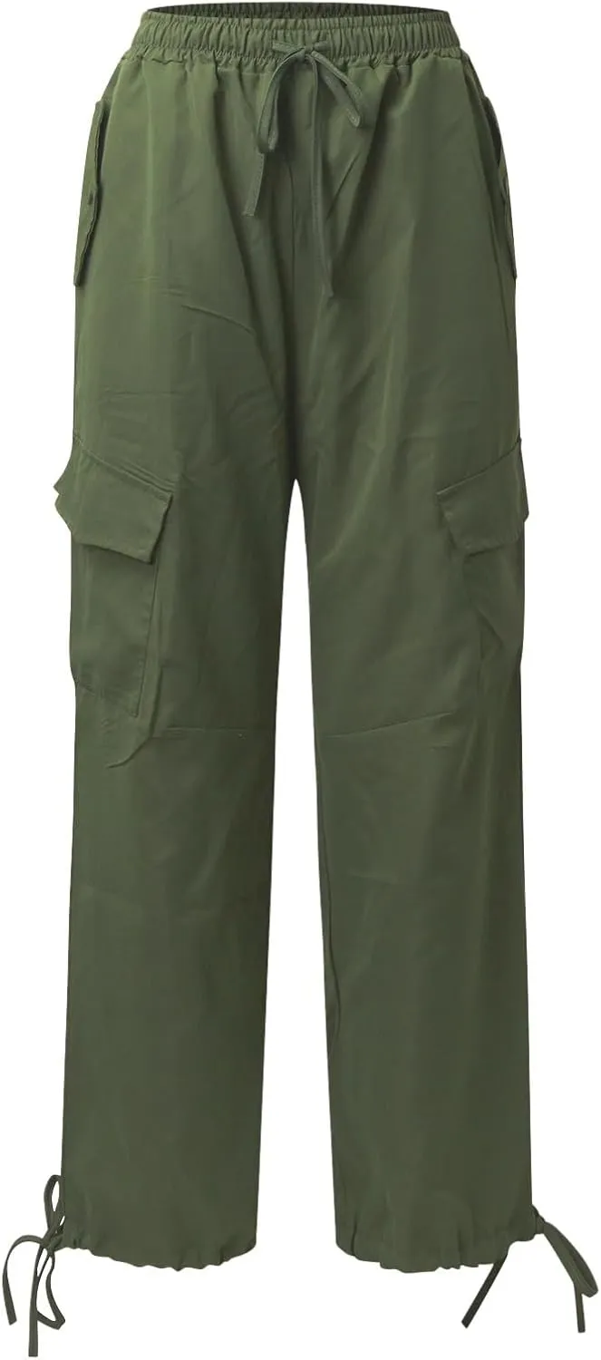 PTOLOCIF N Street Slacks with Loose Straps and Loose Drawstrings