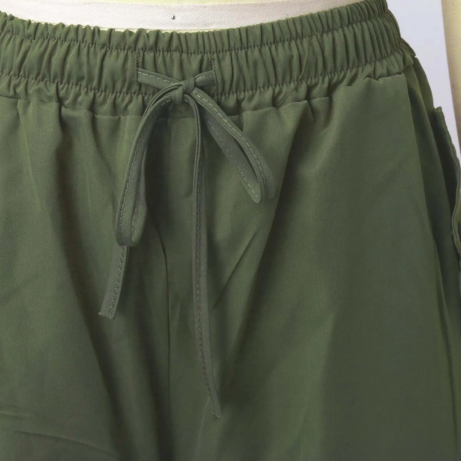 PTOLOCIF N Street Slacks with Loose Straps and Loose Drawstrings