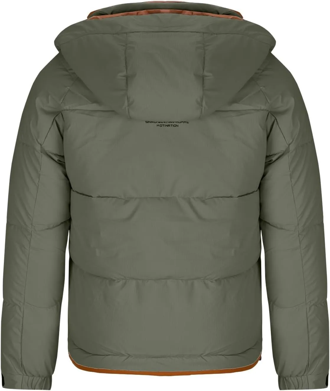 Puffer Jacket Men Hooded down Coat Zip up Padded Coat Plus Size Winter Jacket Thick Quilted Jacket Warm Insulated Coat