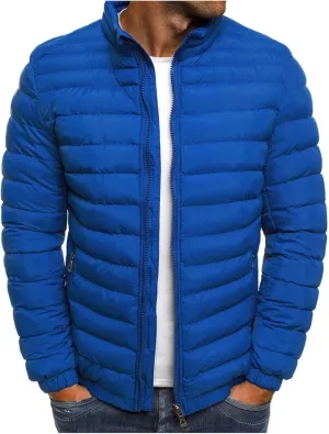 Puffer Jacket Men Packable Lightweight Down Jacket Zip up Quilted Jacket Warm Insulated Coats Thermal Winter Jacket