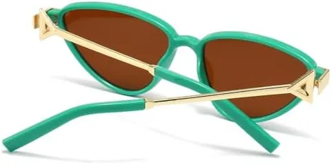 Punk Cat Eye Sunglasses Women Arrow Leg Vintage Men Sun Glasses Shades UV400