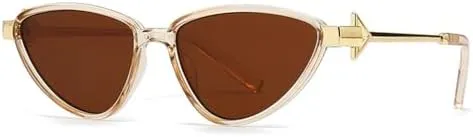 Punk Cat Eye Sunglasses Women Arrow Leg Vintage Men Sun Glasses Shades UV400