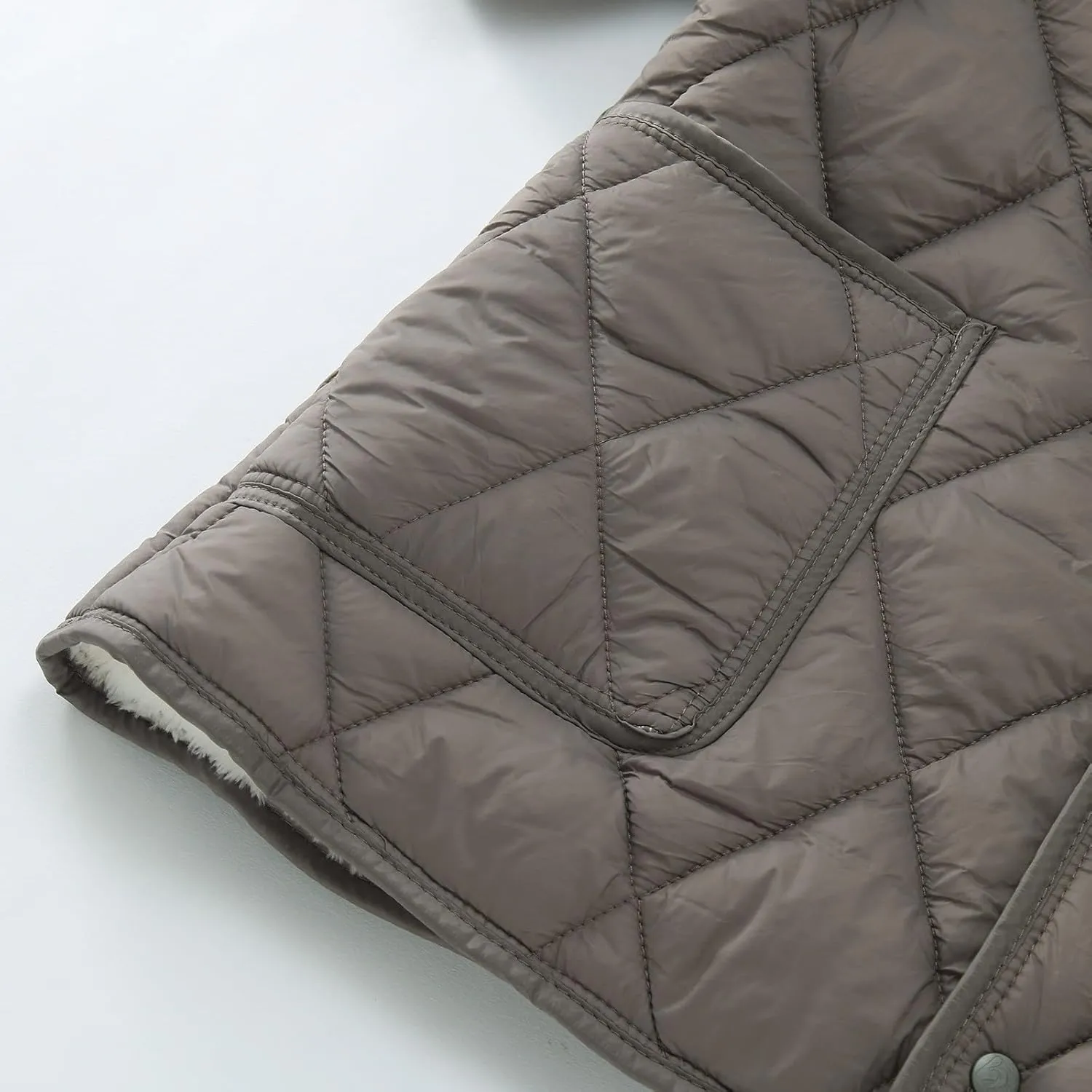 Quilted Jackets for Women Lightweight Petite Puffer Down Jacket Parkas Button Fleece Sherpa Short Sleeve Winter Coat