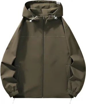 Raincoat Women Lightweight Waterproof Rain Jackets Packable Outdoor Hooded Windbreaker Utility Casual Anorak Jackets