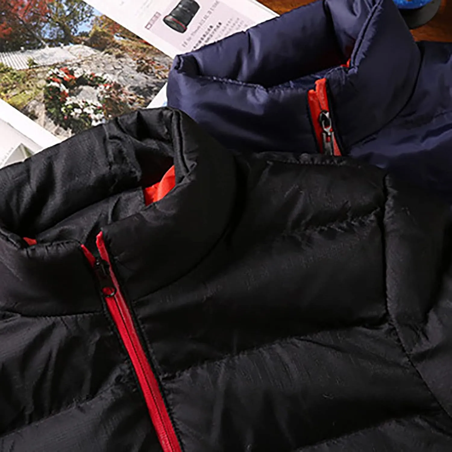 RTRDE Men's Down Jacket Lightweight Puffer Warm Winter Coats Windproof Insulated Jacket, L-5XL